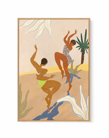 Summer Dance by Arty Guava | Framed Canvas Art Print from Olive et Oriel where you can shop wallpaper and artworks online