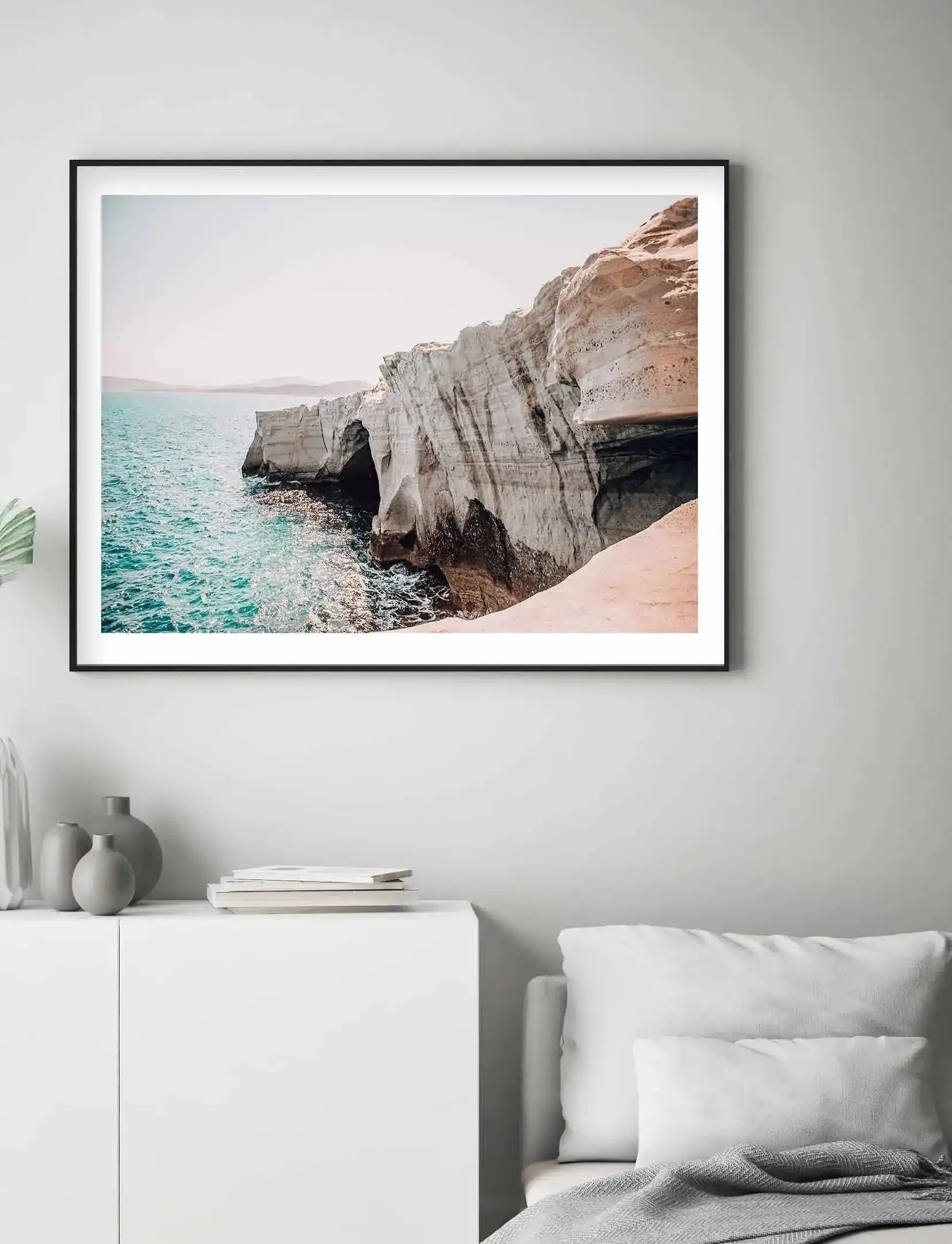 Summer Days | Greece Art Print-Shop Greece Wall Art Prints Online with Olive et Oriel - Our collection of Greek Islands art prints offer unique wall art including blue domes of Santorini in Oia, mediterranean sea prints and incredible posters from Milos and other Greece landscape photography - this collection will add mediterranean blue to your home, perfect for updating the walls in coastal, beach house style. There is Greece art on canvas and extra large wall art with fast, free shipping acros