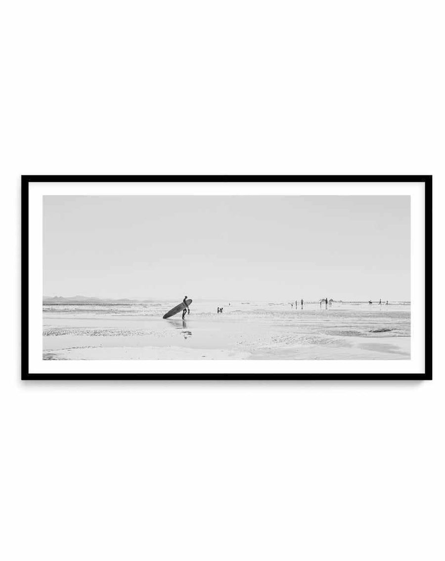 Summer Days, Wategos B&W | Panoramic Art Print from Olive et Oriel where you can shop wallpaper and artworks online