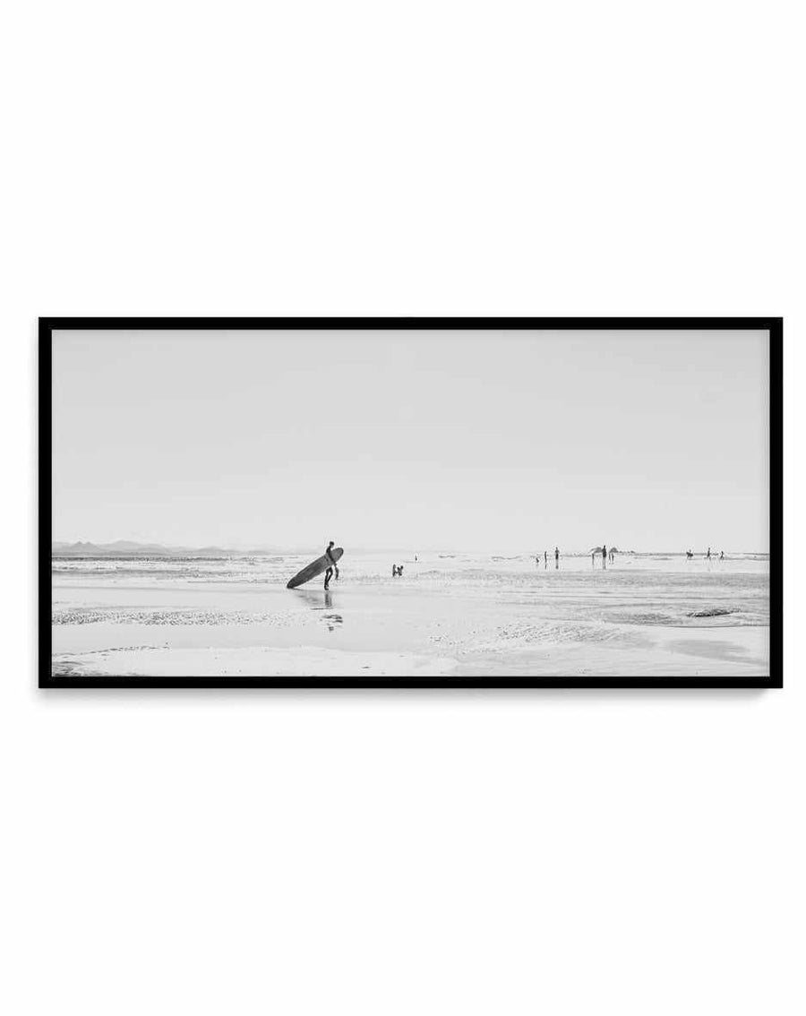 Summer Days, Wategos B&W | Panoramic Art Print from Olive et Oriel where you can shop wallpaper and artworks online