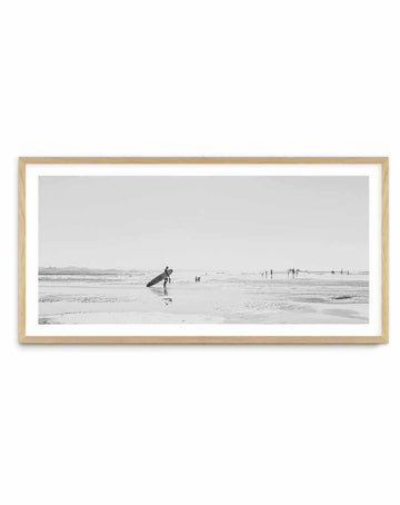 Summer Days, Wategos B&W | Panoramic Art Print from Olive et Oriel where you can shop wallpaper and artworks online