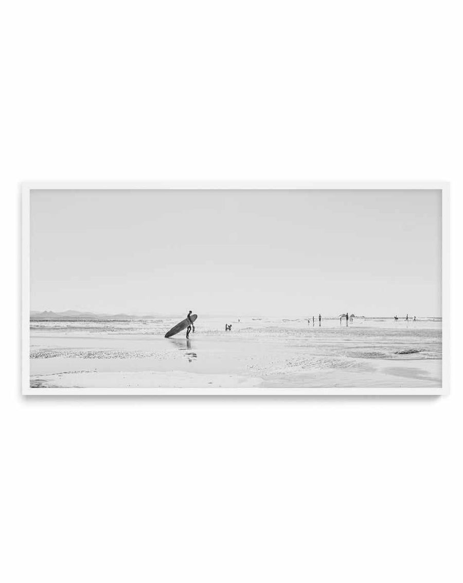 Summer Days, Wategos B&W | Panoramic Art Print from Olive et Oriel where you can shop wallpaper and artworks online