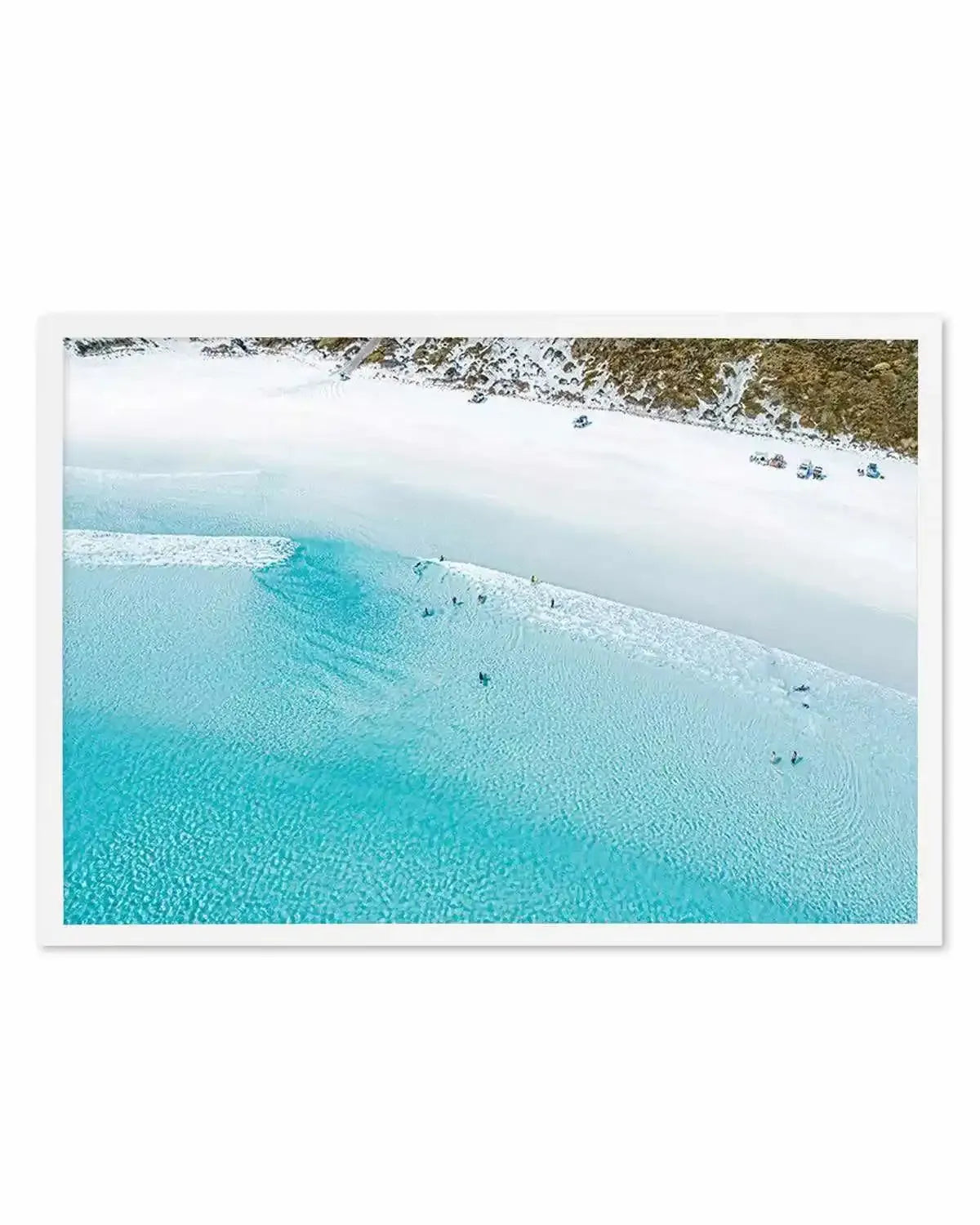 Summer Days Wharton Beach | Aerial Photo Wall Art Print from Olive et Oriel where you can shop wallpaper and artworks online