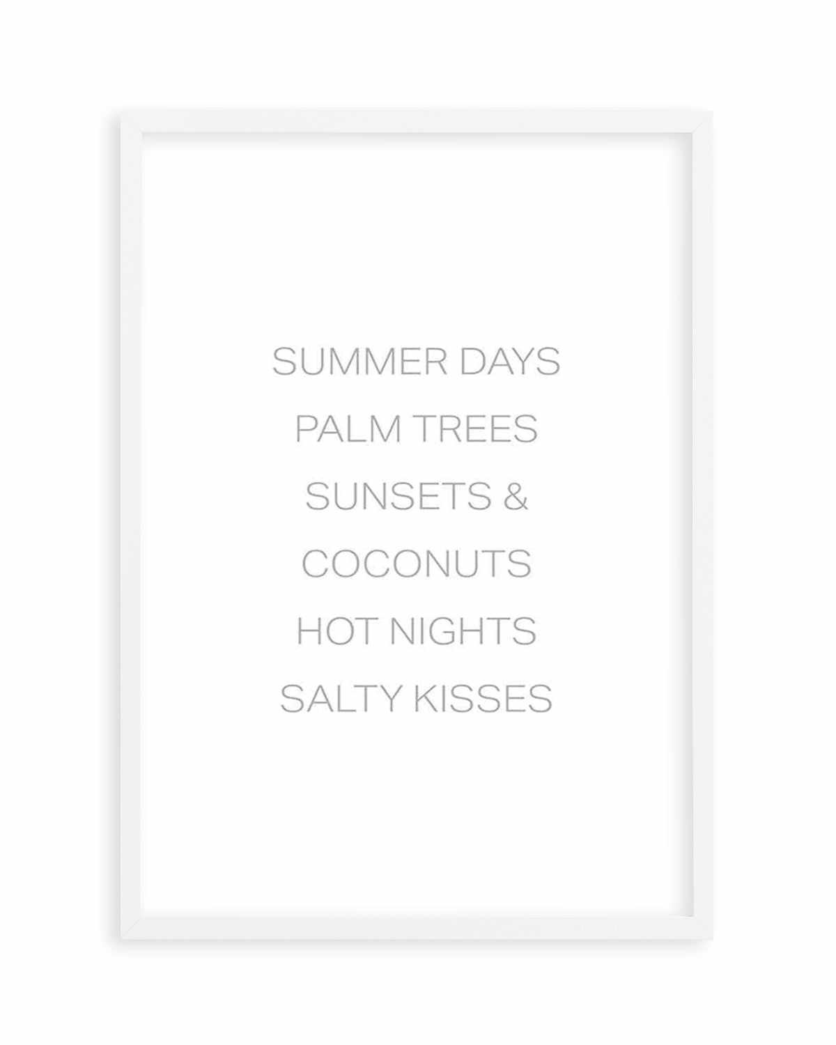 Summer Essentials Art Print