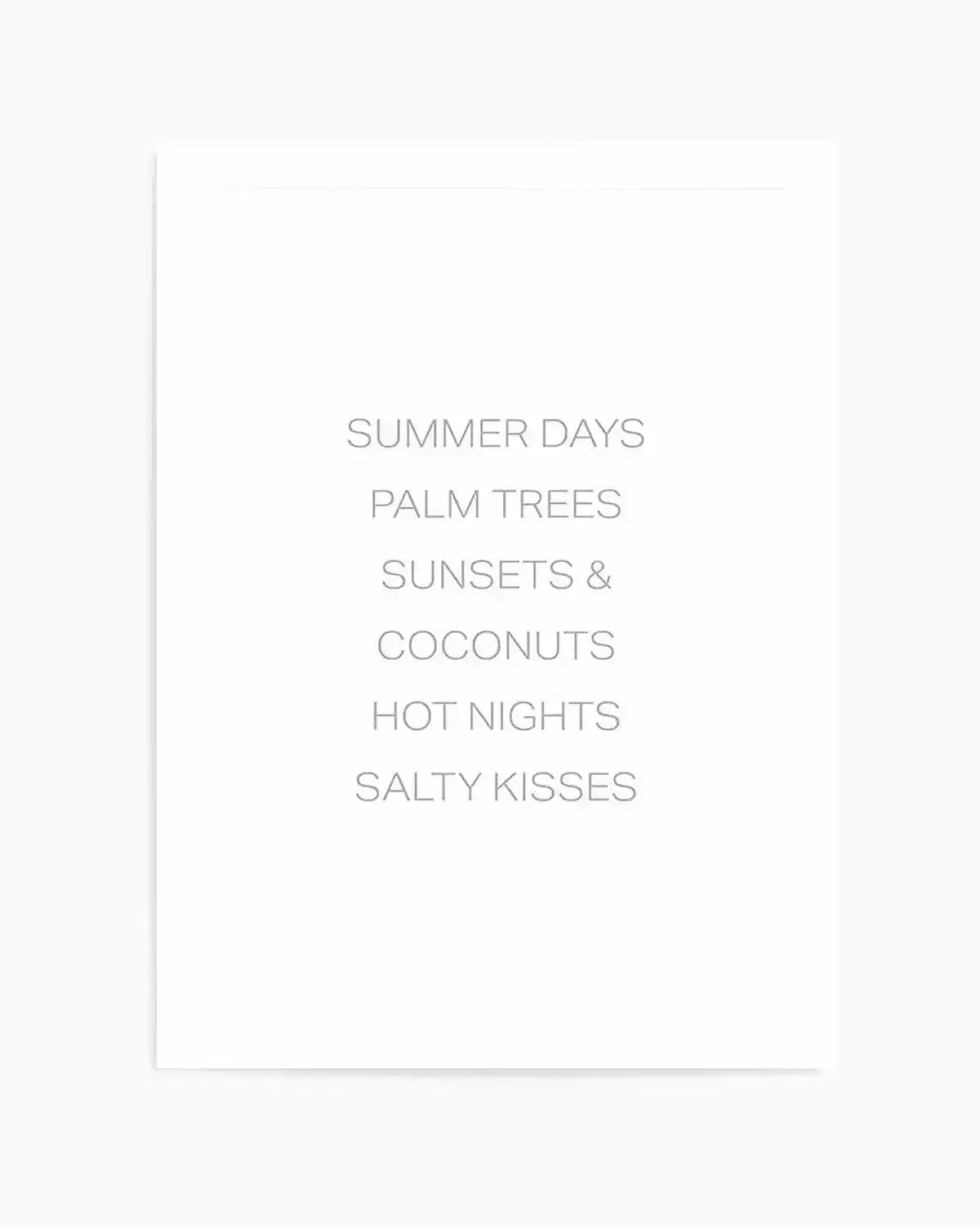 Summer Essentials Art Print from Olive et Oriel where you can shop wallpaper and artworks online