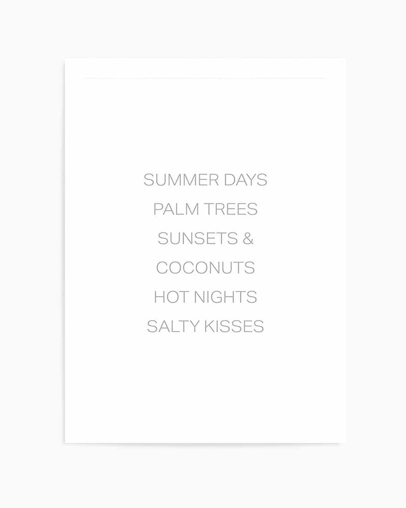 Summer Essentials Art Print