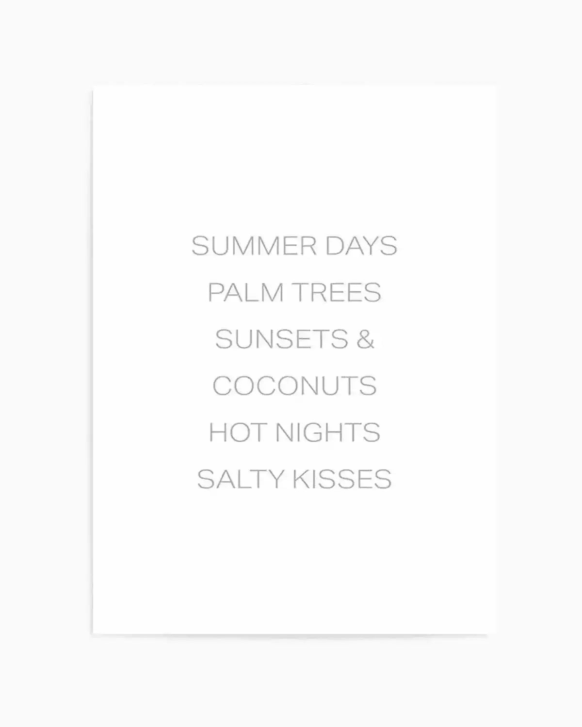 Summer Essentials Art Print from Olive et Oriel where you can shop wallpaper and artworks online