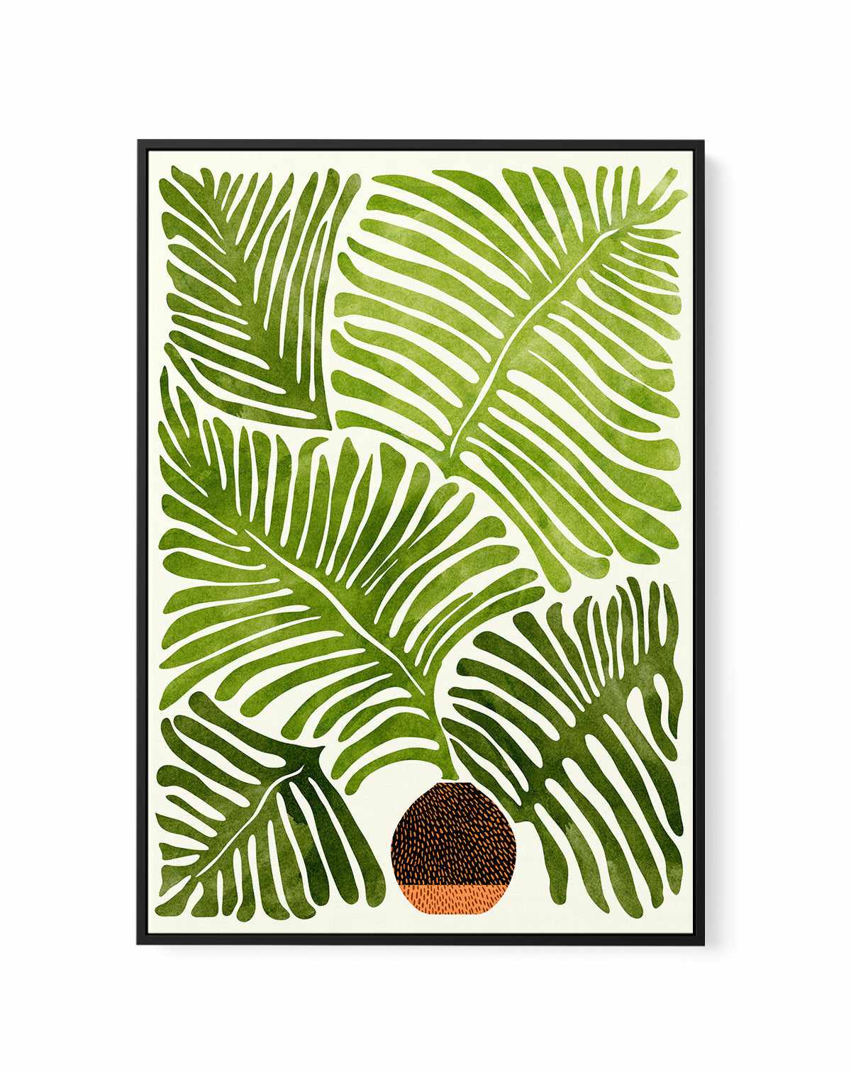 Summer Fern By Kristian Gallagher  | Framed Canvas Art Print