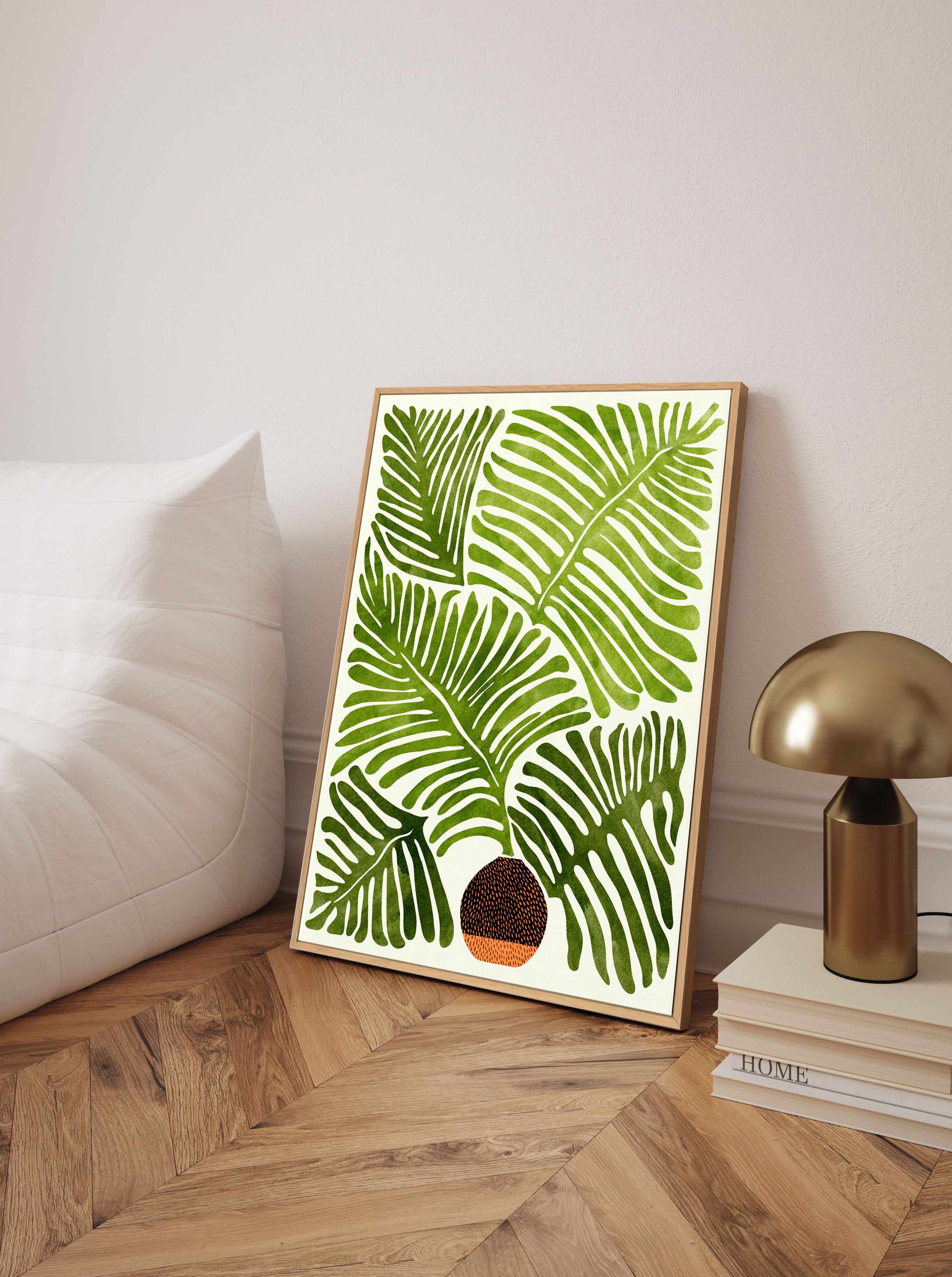 Summer Fern By Kristian Gallagher  | Framed Canvas Art Print