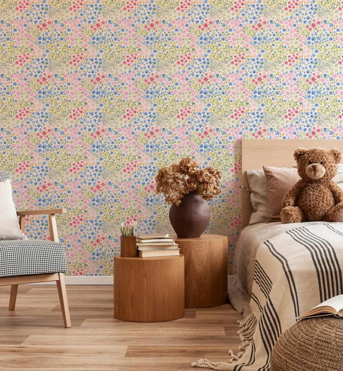 Summer Garden Wallpaper-Wallpaper-Buy Kids Removable Wallpaper Online Our Custom Made Children√¢‚Ç¨‚Ñ¢s Wallpapers Are A Fun Way To Decorate And Enhance Boys Bedroom Decor And Girls Bedrooms They Are An Amazing Addition To Your Kids Bedroom Walls Our Collection of Kids Wallpaper Is Sure To Transform Your Kids Rooms Interior Style From Pink Wallpaper To Dinosaur Wallpaper Even Marble Wallpapers For Teen Boys Shop Peel And Stick Wallpaper Online Today With Olive et Oriel