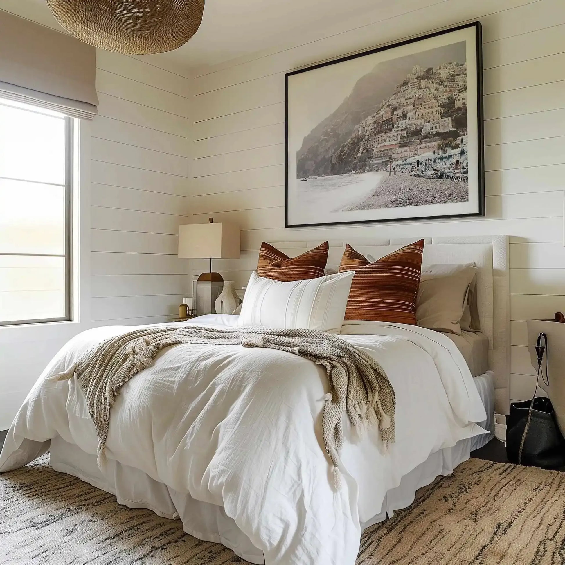 Summer Haze | Positano Art Print from Olive et Oriel where you can shop wallpaper and artworks online