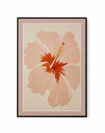 Summer Hibiscus | Framed Canvas Art Print