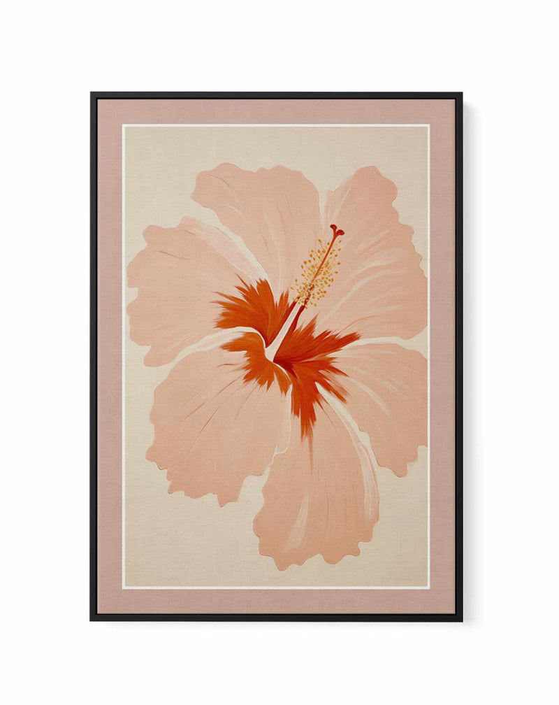 Summer Hibiscus | Framed Canvas Art Print