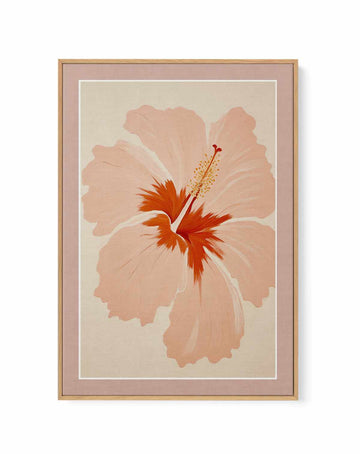 Summer Hibiscus | Framed Canvas Art Print from Olive et Oriel where you can shop wallpaper and artworks online