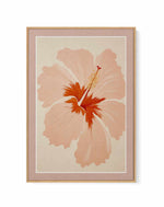 Summer Hibiscus | Framed Canvas Art Print