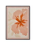 Summer Hibiscus I | Framed Canvas Art Print