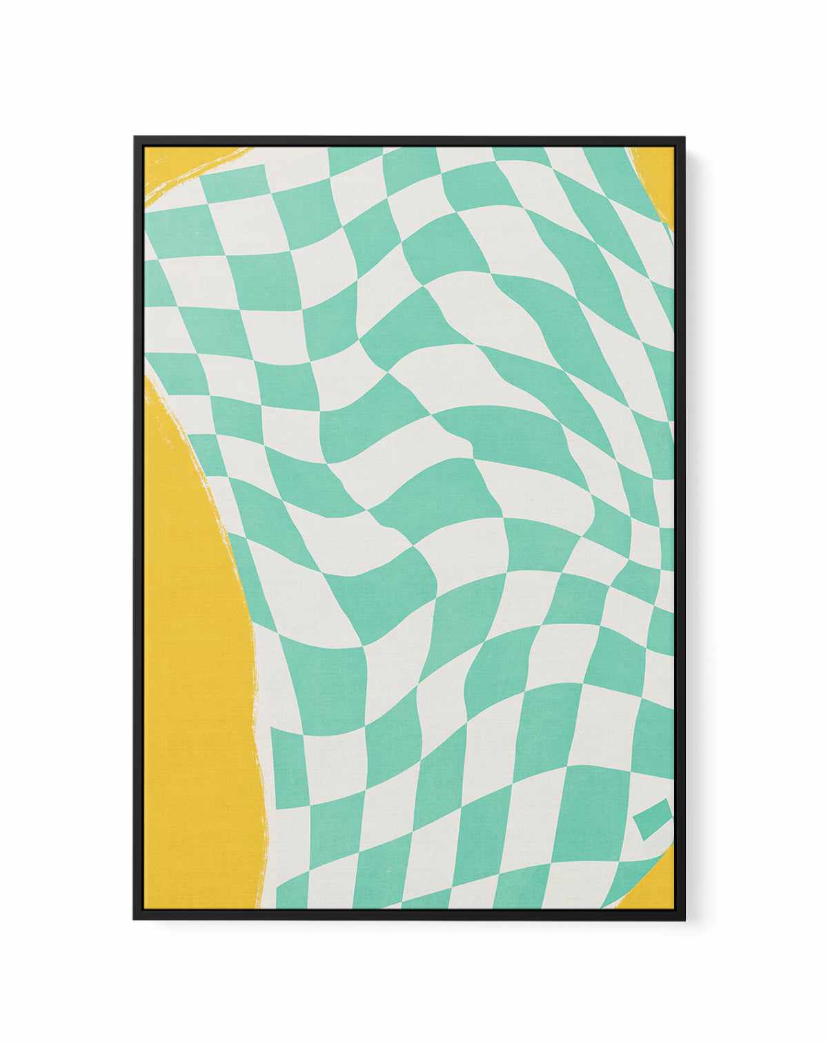 Summer Line Drying Fabric by Little Dean | Framed Canvas Art Print