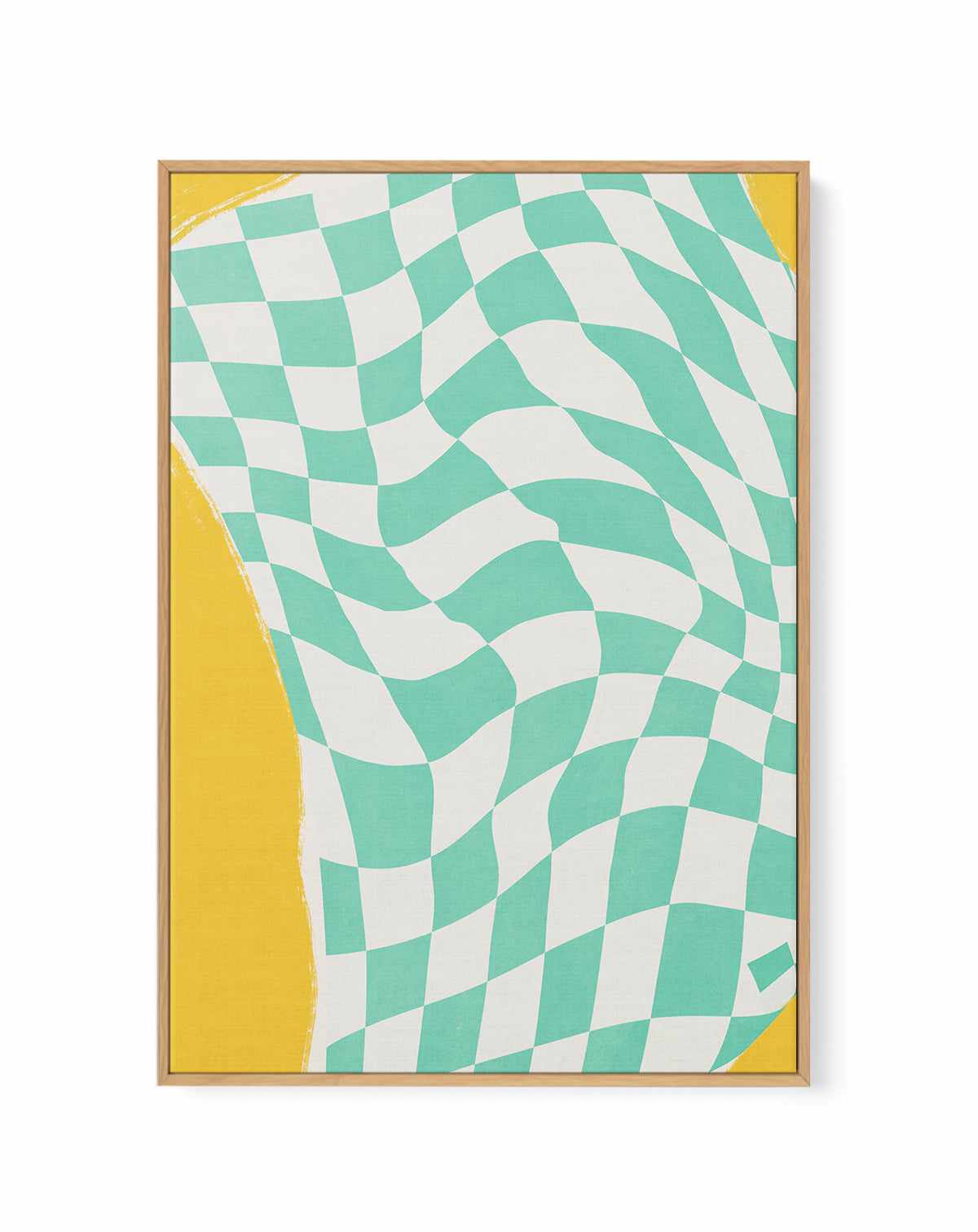 Summer Line Drying Fabric by Little Dean | Framed Canvas Art Print