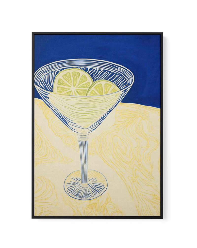 Summer Margarita | Framed Canvas Art Print