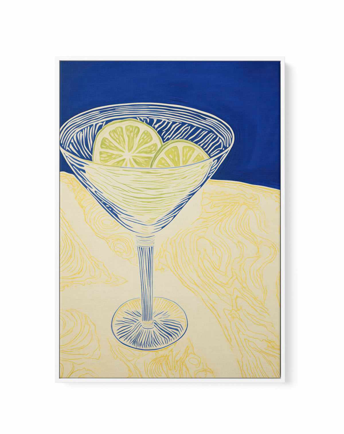 Summer Margarita | Framed Canvas Art Print