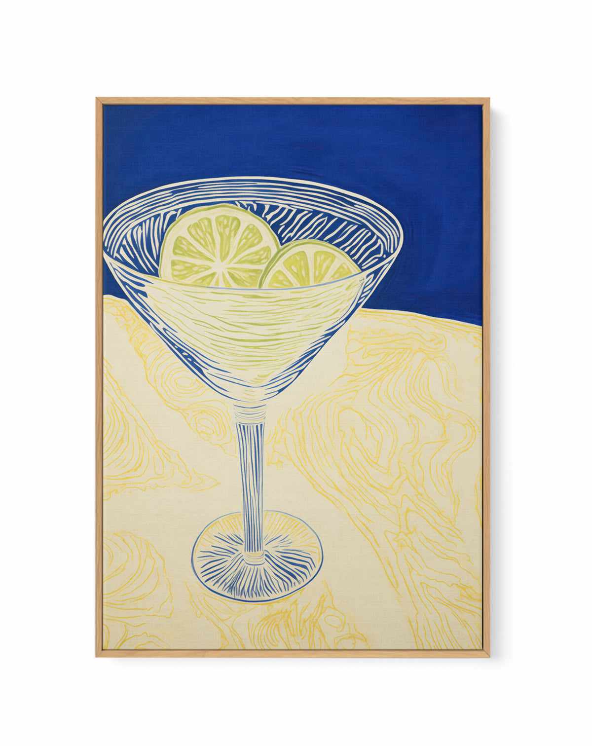 Summer Margarita | Framed Canvas Art Print