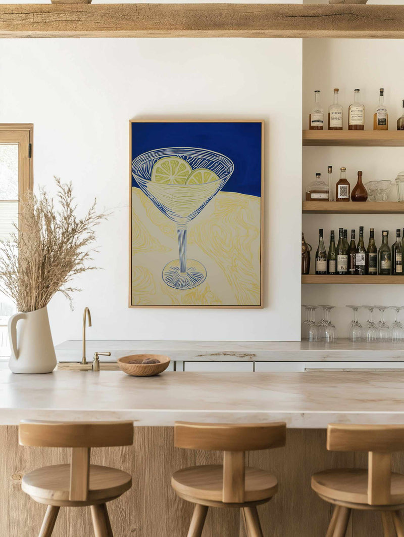 Summer Margarita | Framed Canvas Art Print