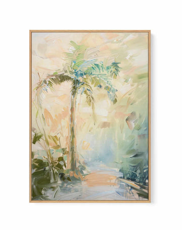 Summer Palm No I | Framed Canvas Art Print from Olive et Oriel where you can shop wallpaper and artworks online