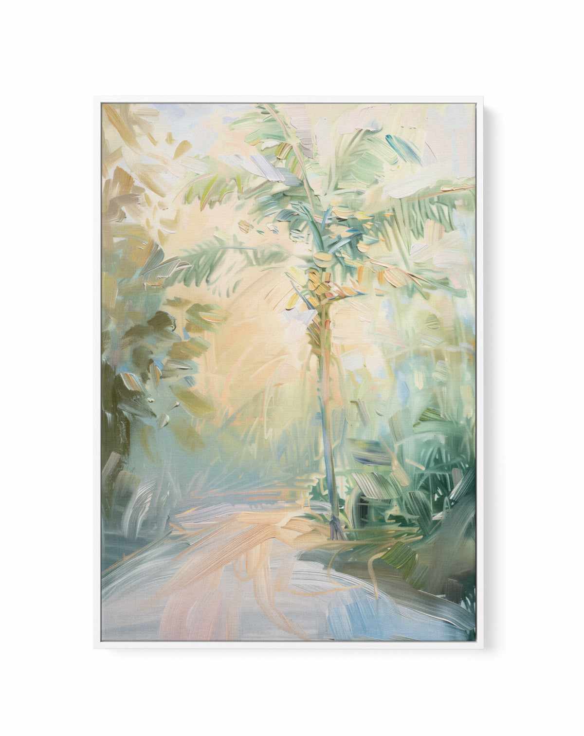 Summer Palm No II | Framed Canvas Art Print