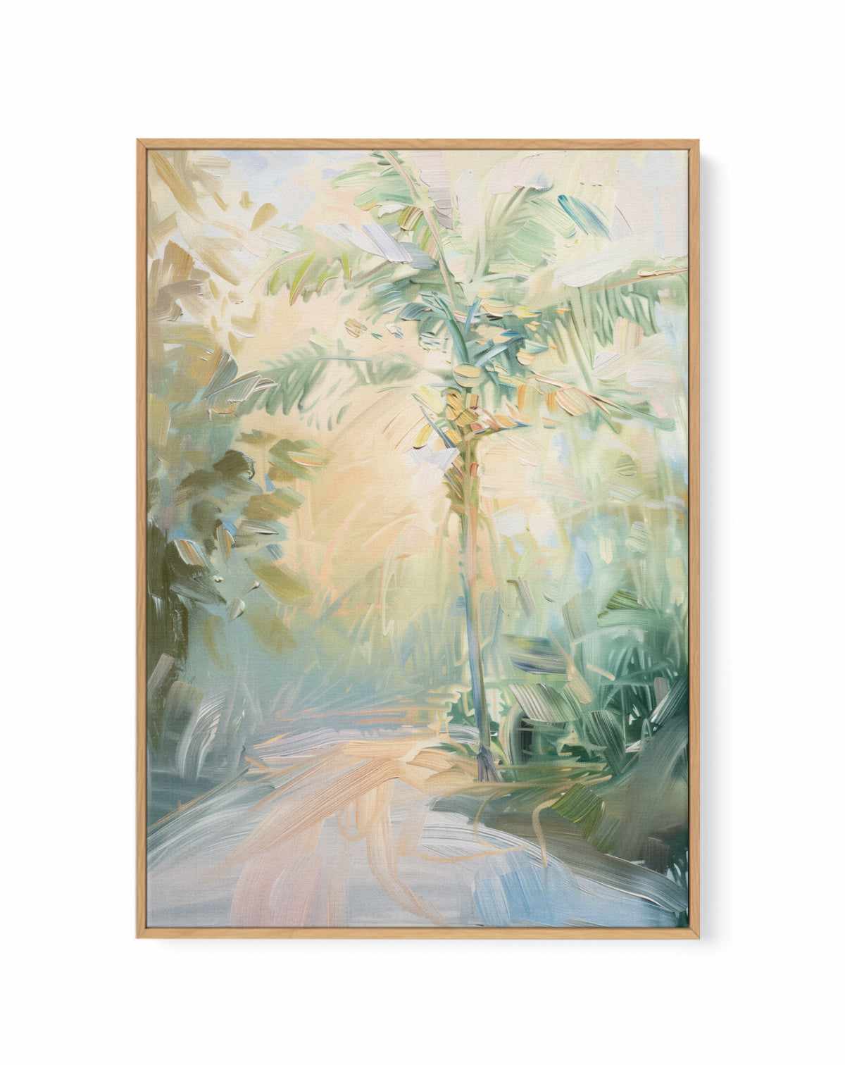 Summer Palm No II | Framed Canvas Art Print