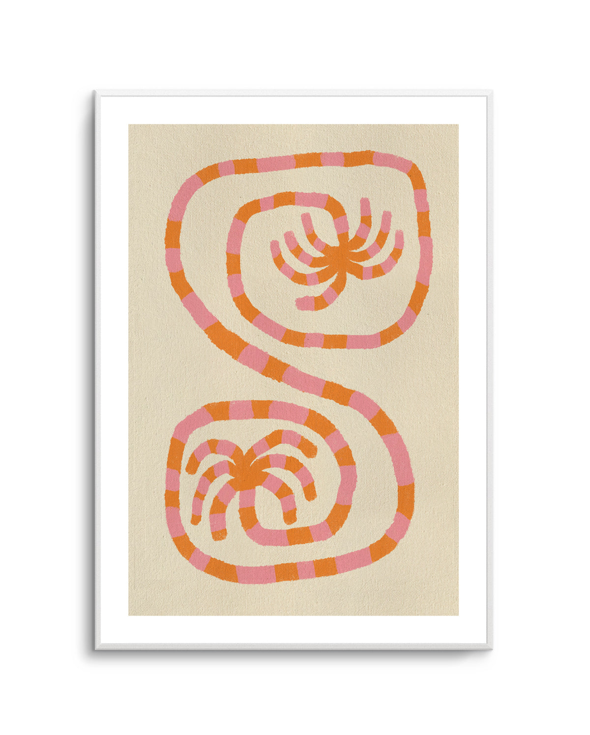 Summer Palms Connection by Shatha Al Dafai | Art Print