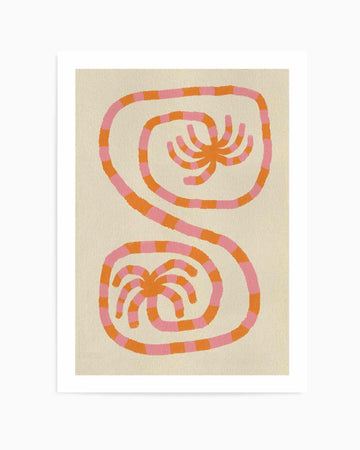 Summer Palms Connection by Shatha Al Dafai | Art Print from Olive et Oriel where you can shop wallpaper and artworks online