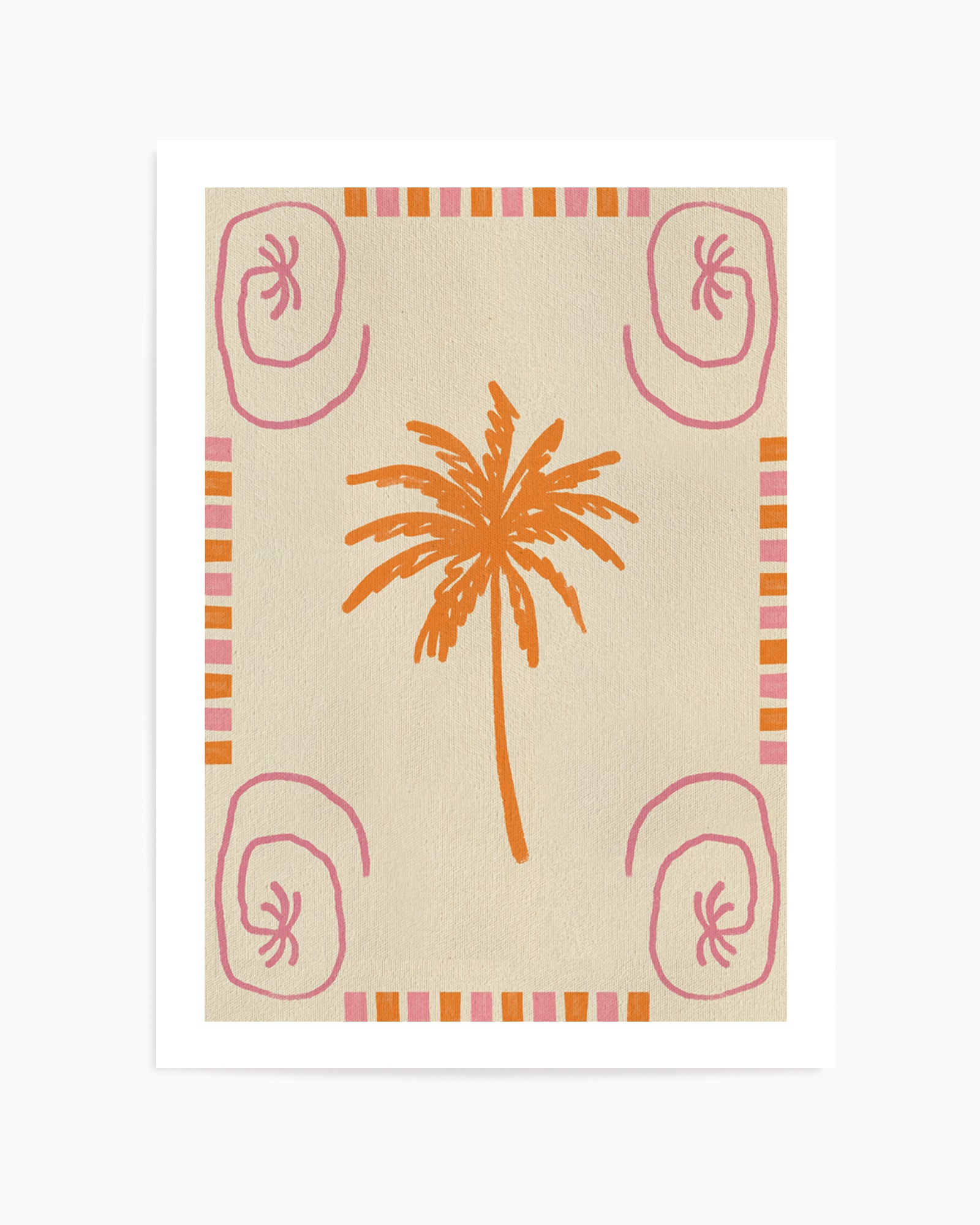 Summer Palms Dance by Shatha Al Dafai | Art Print