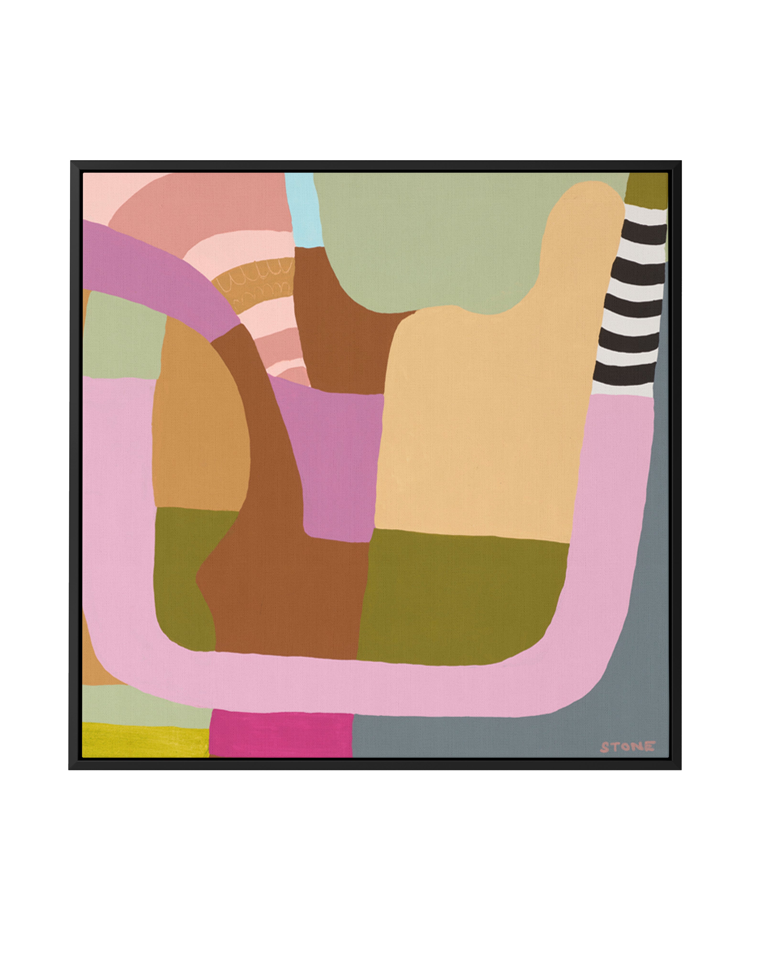 Summer Parties by Belinda Stone | Framed Canvas Art Print