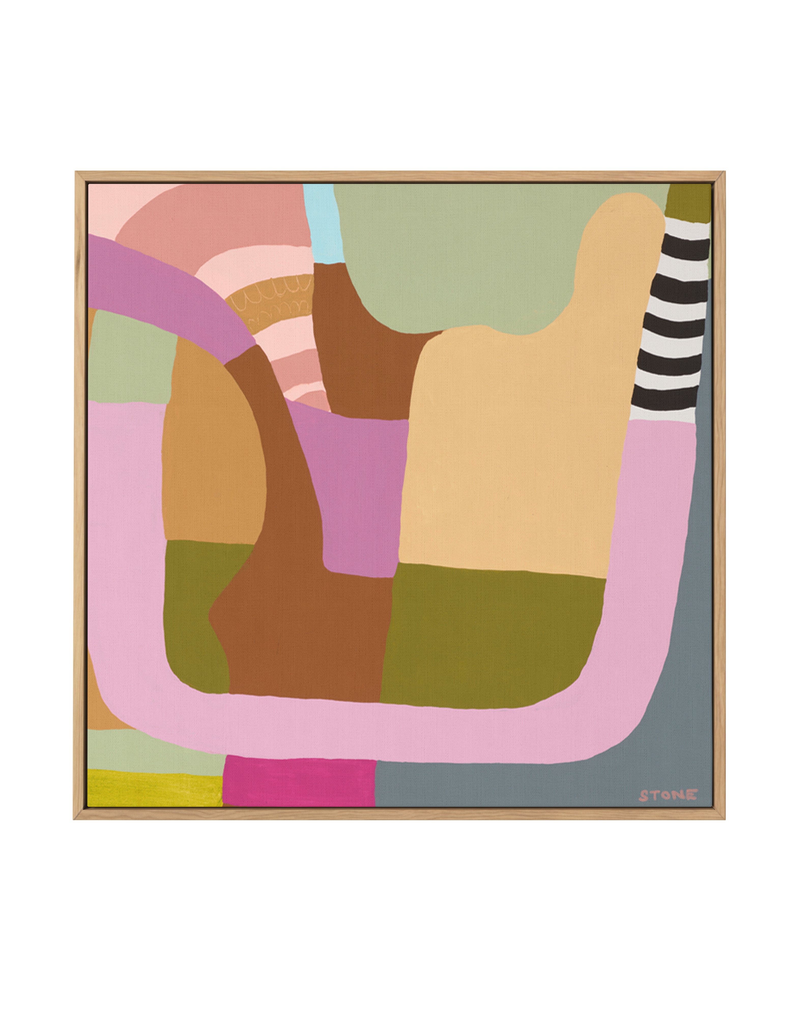 Summer Parties by Belinda Stone | Framed Canvas Art Print