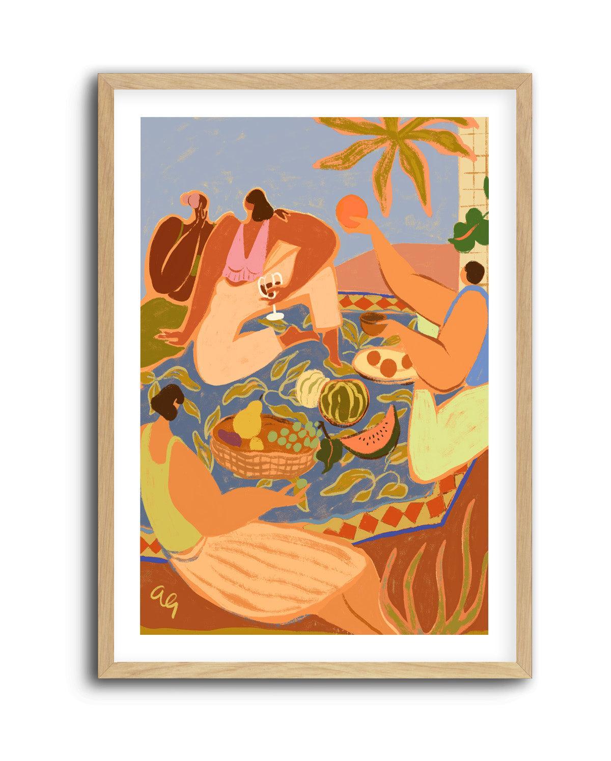 Summer Picnic by Arty Guava | Art Print from Olive et Oriel where you can shop wallpaper and artworks online