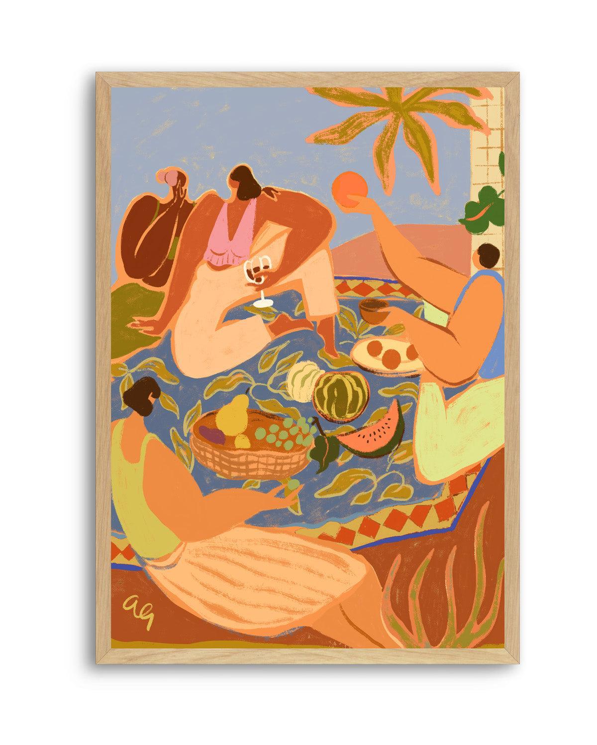 Summer Picnic by Arty Guava | Art Print from Olive et Oriel where you can shop wallpaper and artworks online