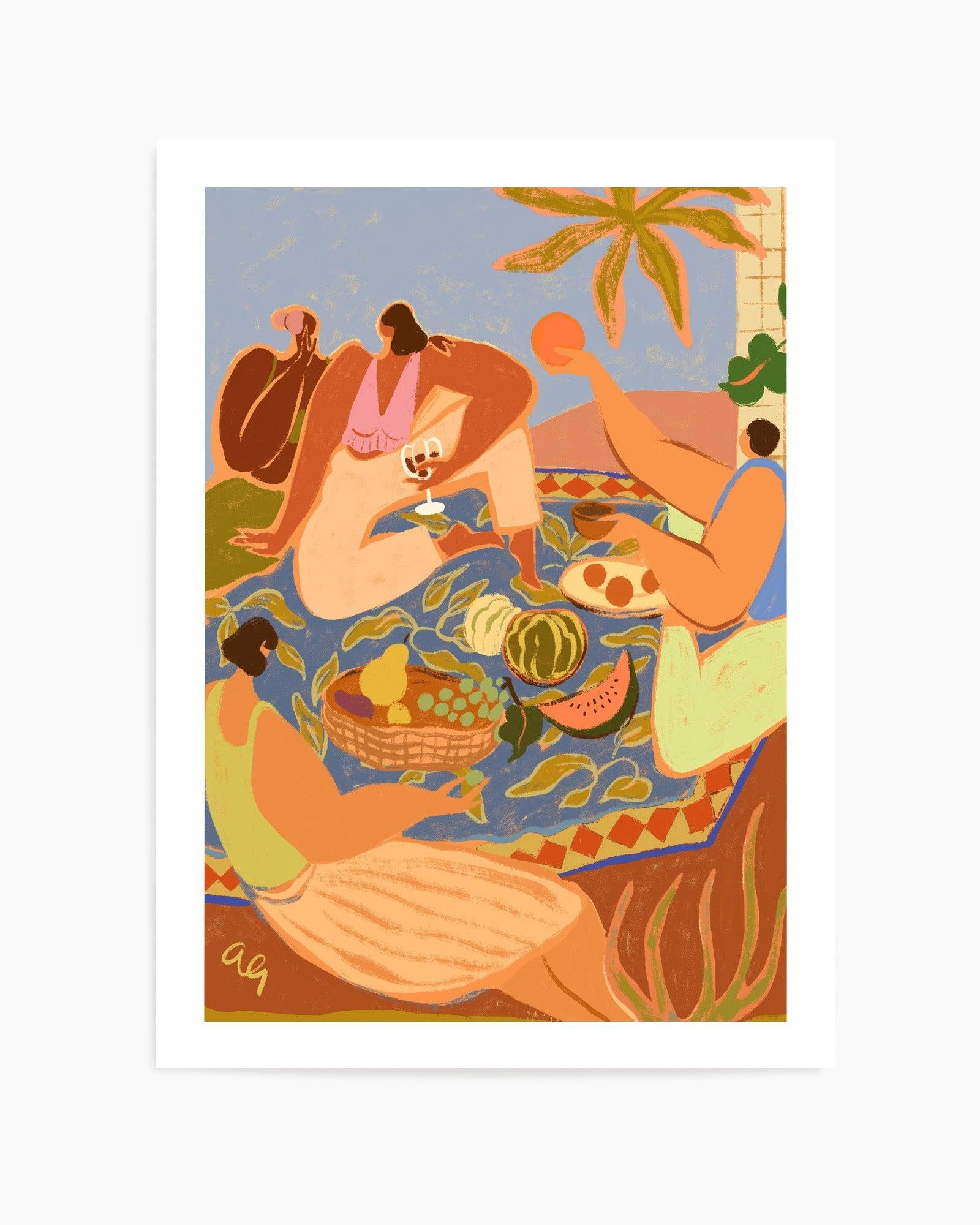 Summer Picnic by Arty Guava | Art Print from Olive et Oriel where you can shop wallpaper and artworks online