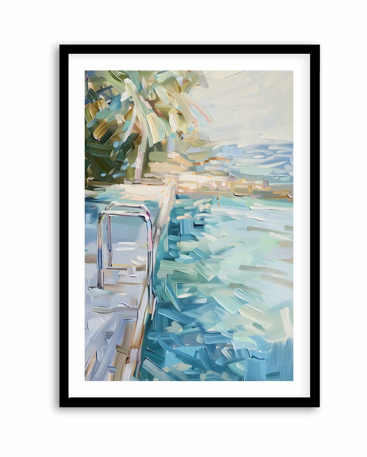 Summer Pool View No II | Art Print