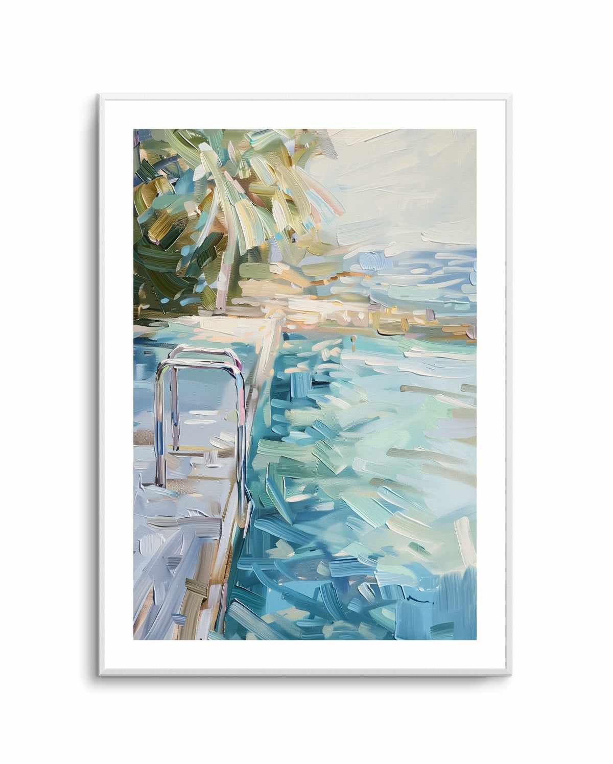 Summer Pool View No II | Art Print