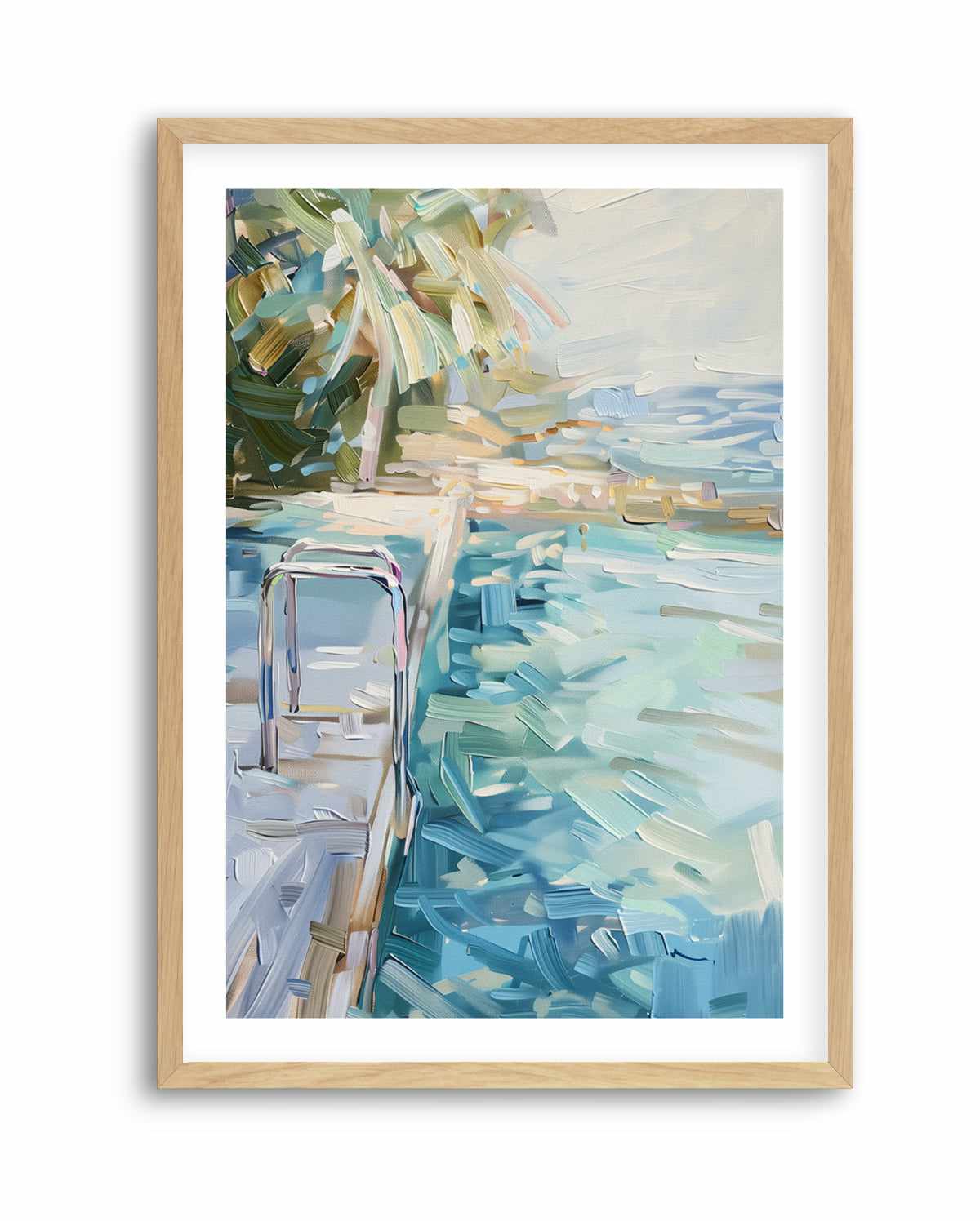 Summer Pool View No II | Art Print