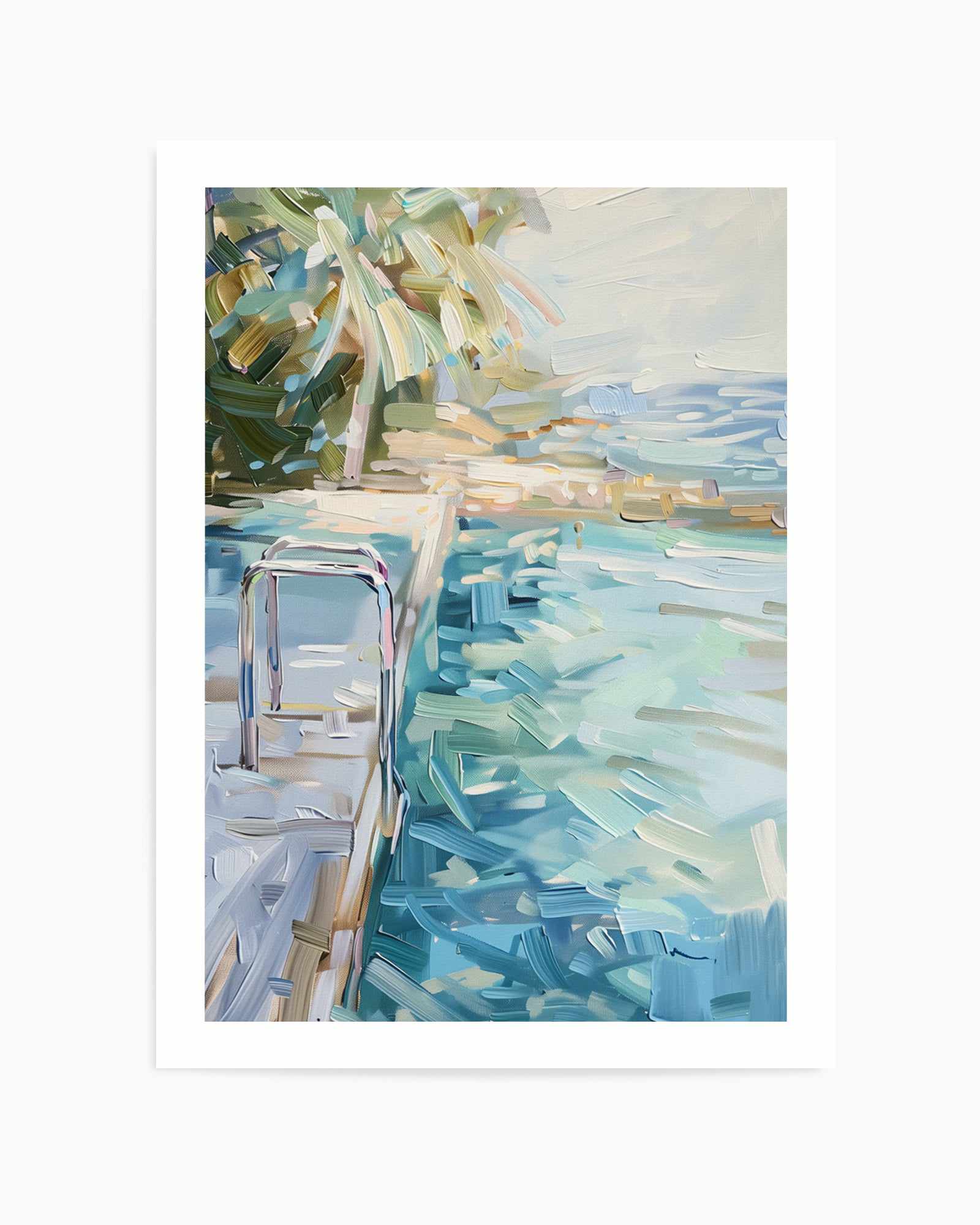 Summer Pool View No II | Art Print