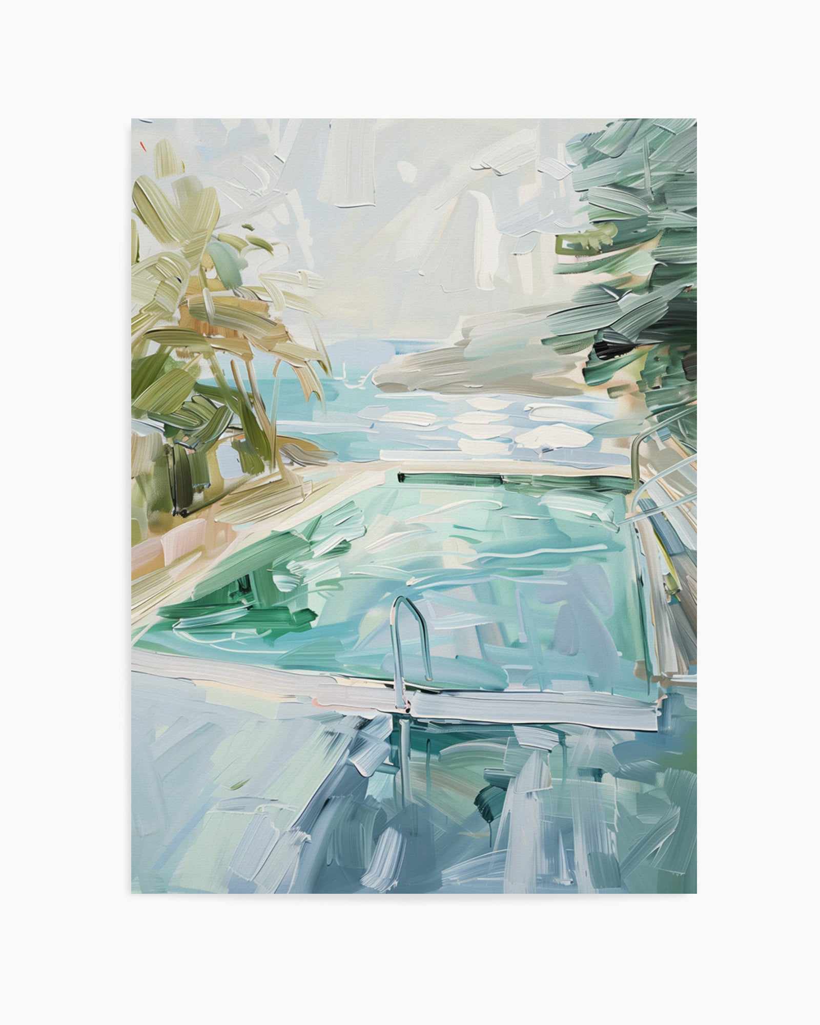 Summer Pool View No III | Art Print