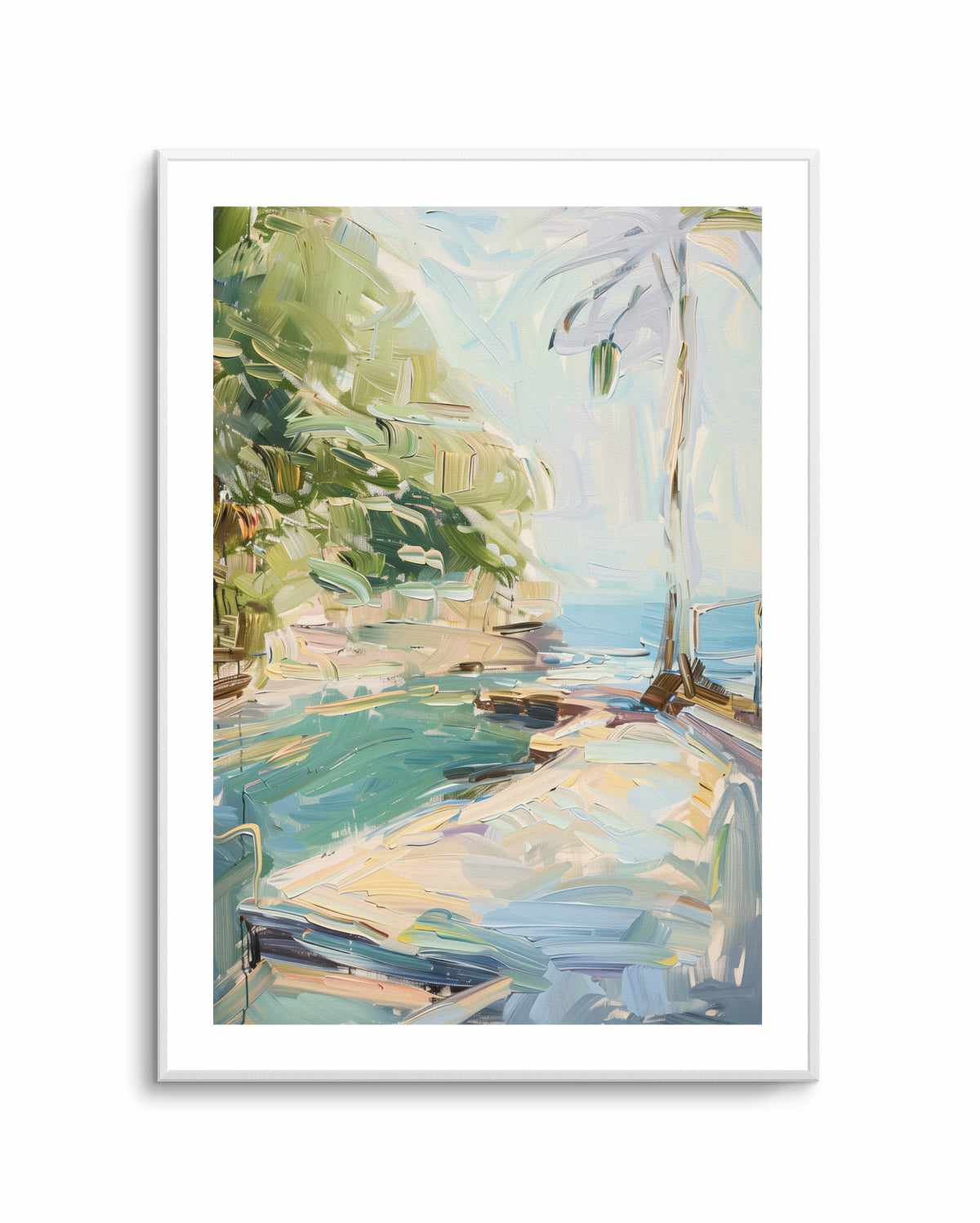 Summer Pool View No IV | Art Print