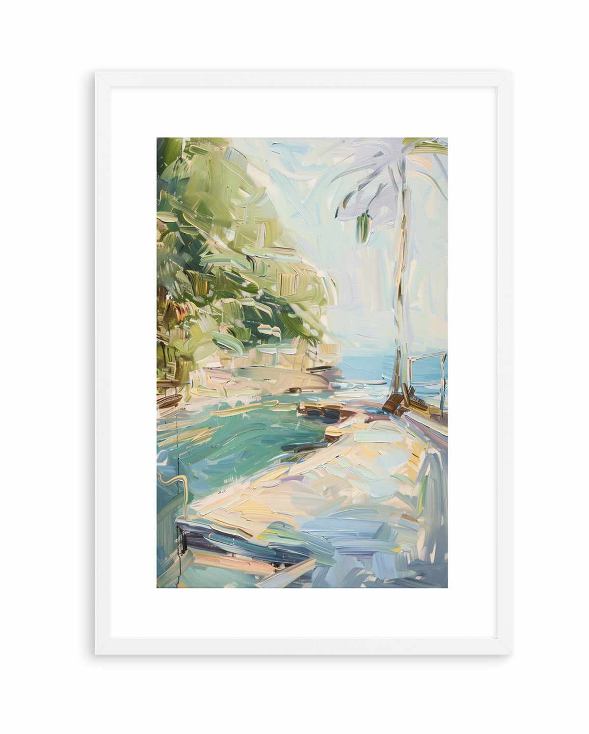 Summer Pool View No IV | Art Print