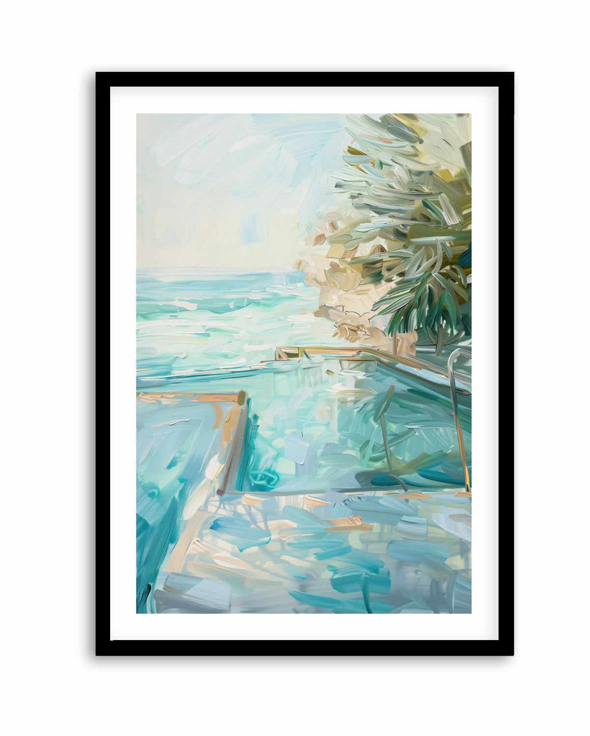 Summer Pool View No V | Art Print