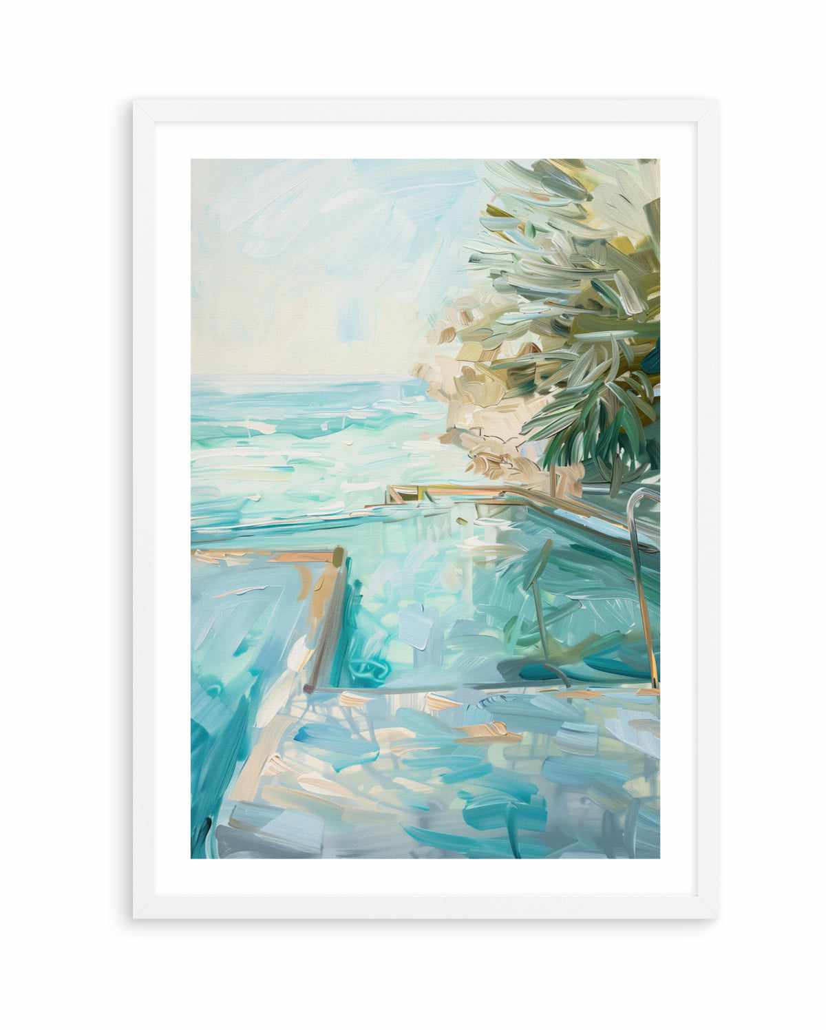 Summer Pool View No V | Art Print