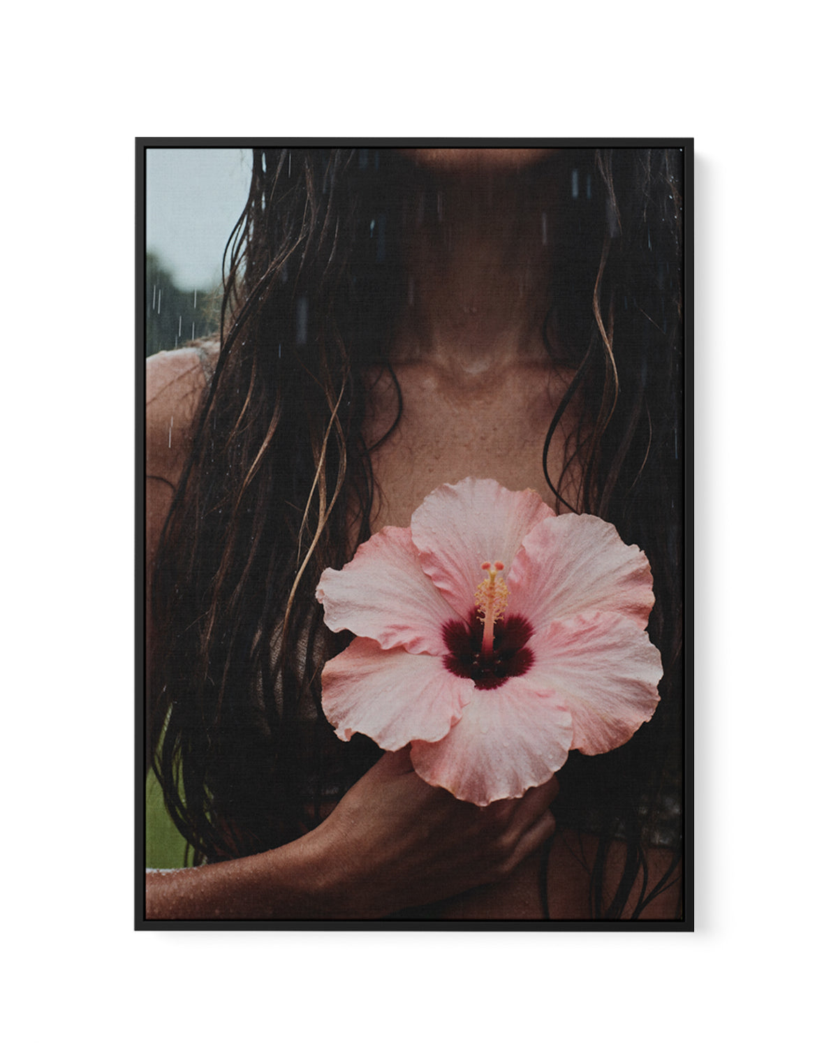 Summer Rain | Framed Canvas Art Print from Olive et Oriel where you can shop wallpaper and artworks online