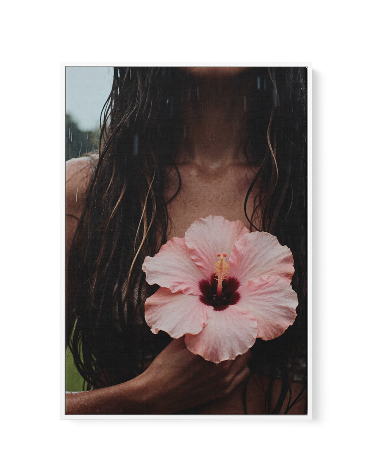 Summer Rain | Framed Canvas Art Print from Olive et Oriel where you can shop wallpaper and artworks online