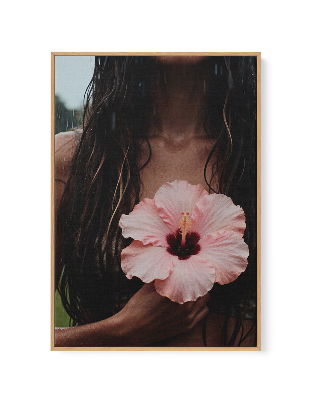 Summer Rain | Framed Canvas Art Print from Olive et Oriel where you can shop wallpaper and artworks online