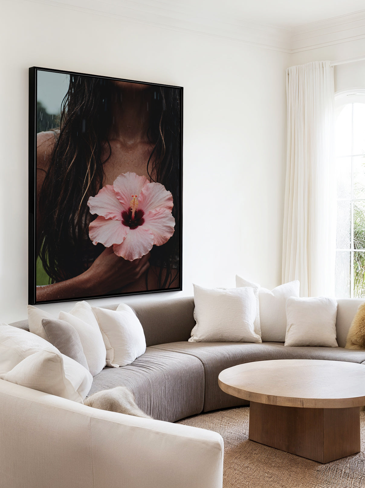 Summer Rain | Framed Canvas Art Print from Olive et Oriel where you can shop wallpaper and artworks online